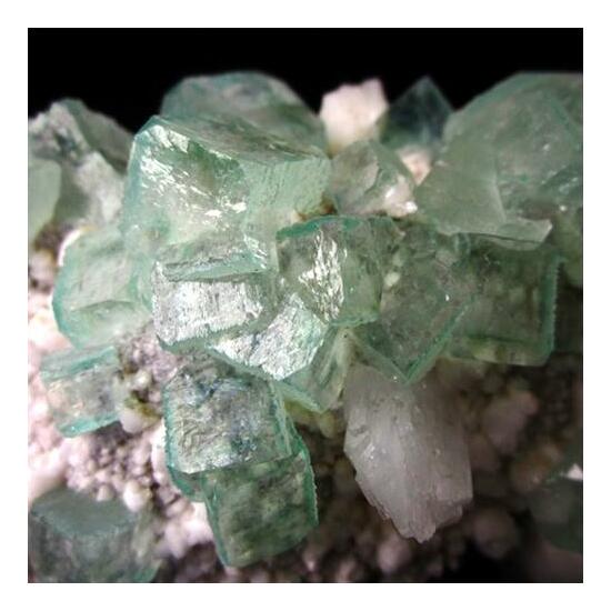 Apophyllite On Heulandite