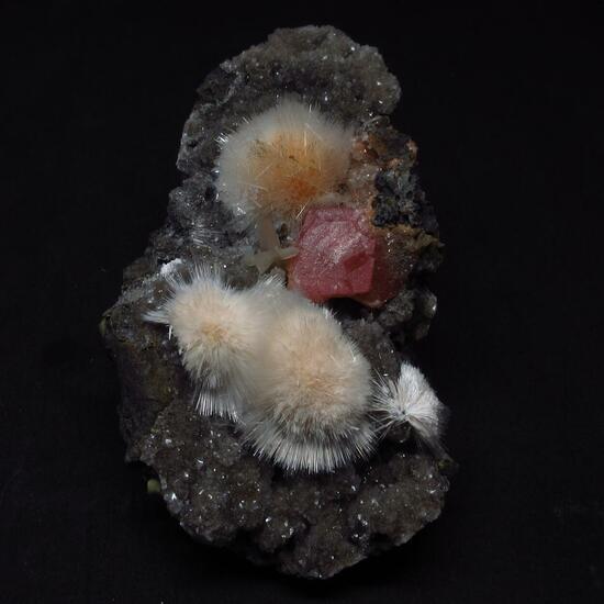 Mesolite With Calcite