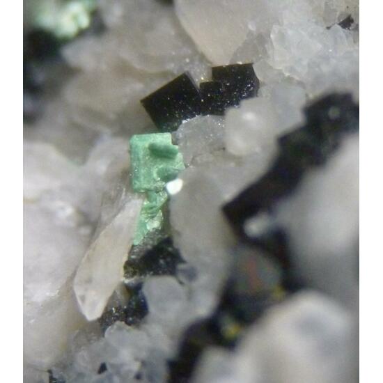 Torbernite & Fluorite