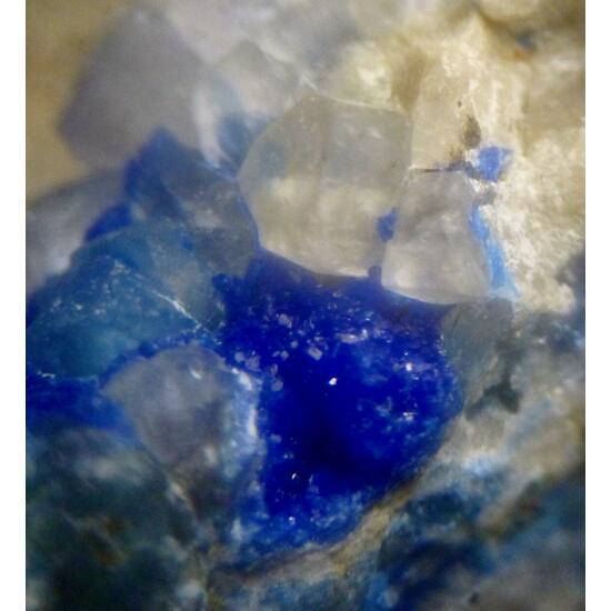 Linarite & Fluorite
