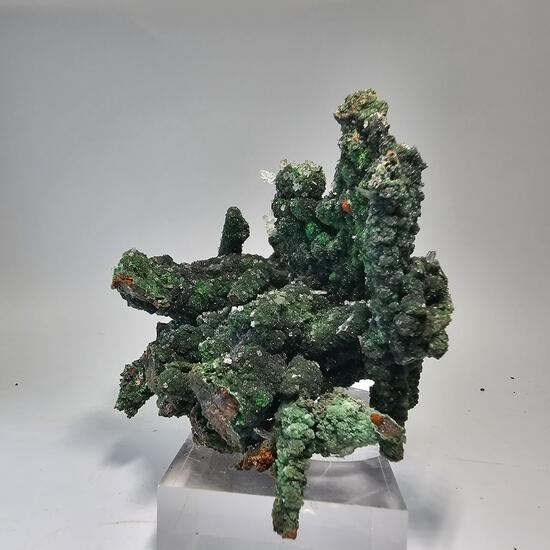 Zincolivenite & Conichalcite On Goethite Psm Gypsum