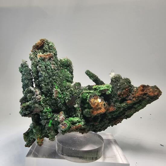 Zincolivenite & Conichalcite On Goethite Psm Gypsum