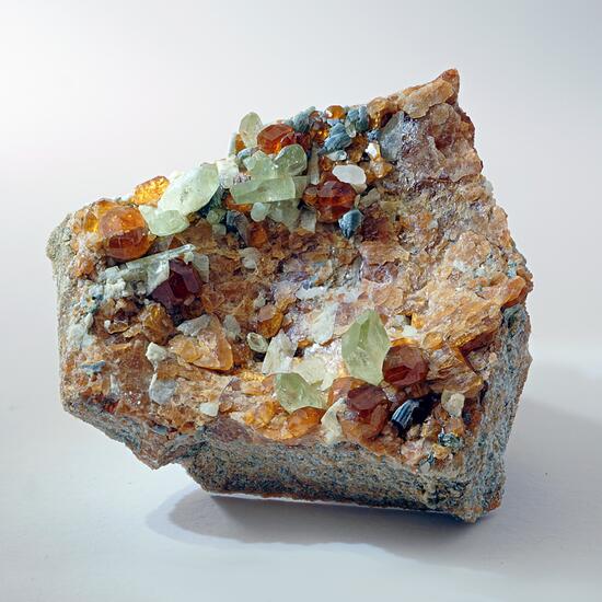 Grossular Var Hessonite & Diopside