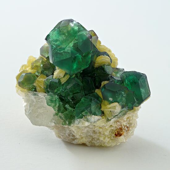 Fluorite On Muscovite