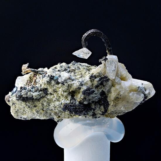 Native Silver & Calcite