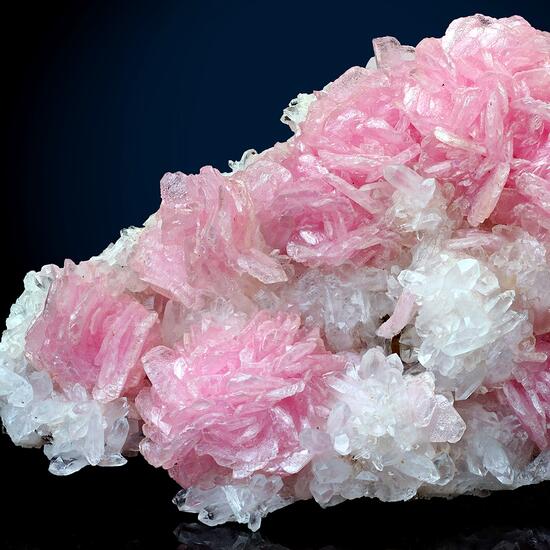 Rhodochrosite & Rock Crystal