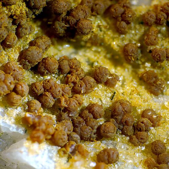 Zanazziite Kosnarite & Eosphorite On Albite