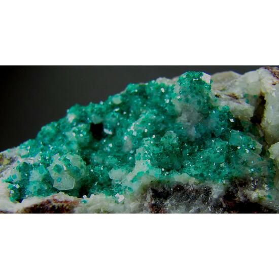 Dioptase On Calcite