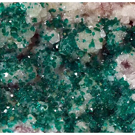 Dioptase On Calcite