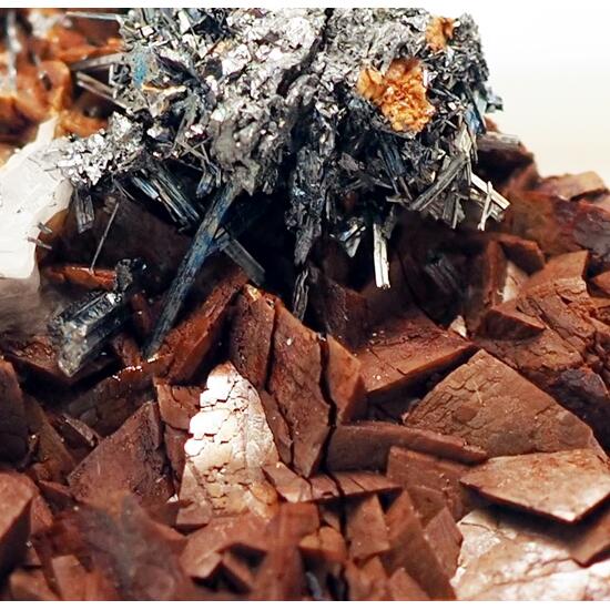 Chalcostibite & Siderite