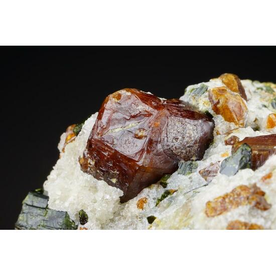 Garnet Var Hessonite & Diopside