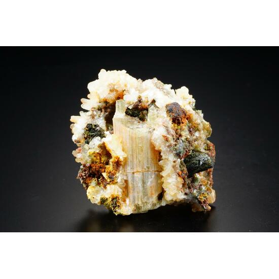 Apatite Actinolite & Stilbite