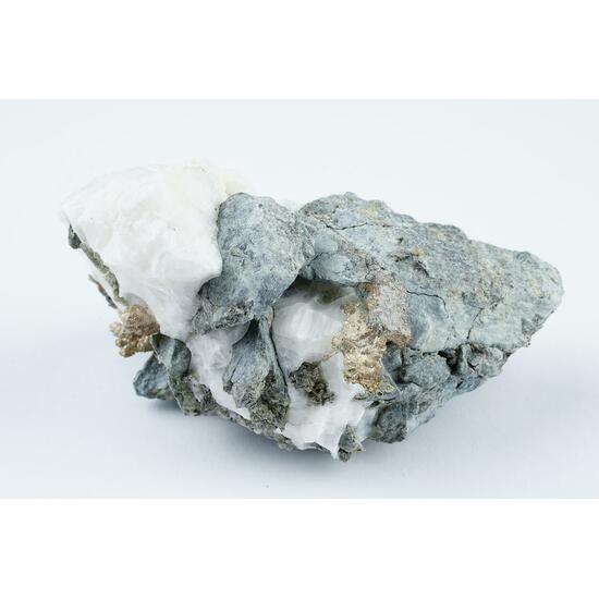 Native Silver Acanthite & Calcite