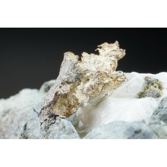 Native Silver Acanthite & Calcite