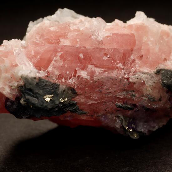 Rhodochrosite Pyrite Fluorite & Quartz