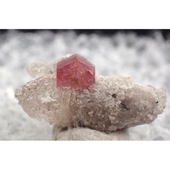 Red Beryl On Topaz