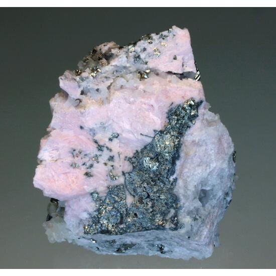 Bournonite Quartz Manganoan Calcite Pyrite & Rhodochrosite