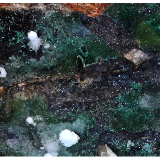 Zincolivenite Azurite Baryte Dolomite Calcite & Aragonite