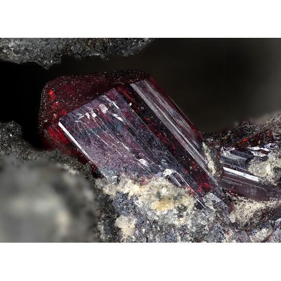 Proustite On Native Arsenic