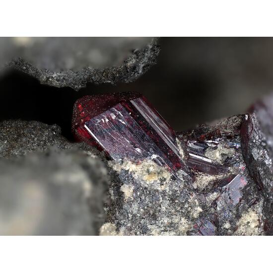 Proustite On Native Arsenic