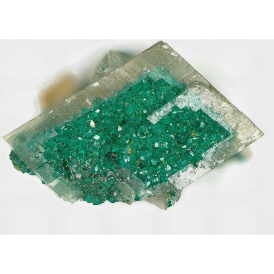 Dioptase On Calcite