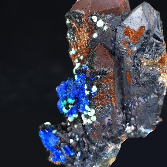 Linarite & Quartz