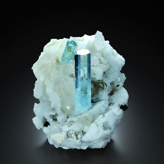 Aquamarine Quartz Muscovite & Albite