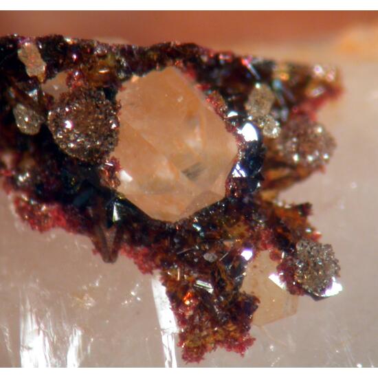 Scorodite Quartz Beudantite & Carminite