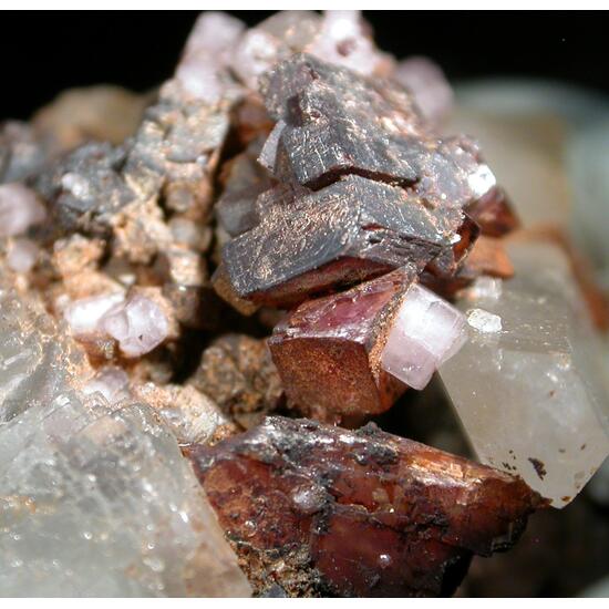 Rhodochrosite Apatite Fluorite & Quartz