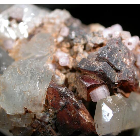 Rhodochrosite Apatite Fluorite & Quartz