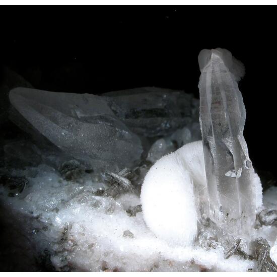 Scolecite & Quartz