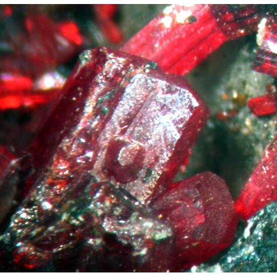 Proustite Polybasite & Minium