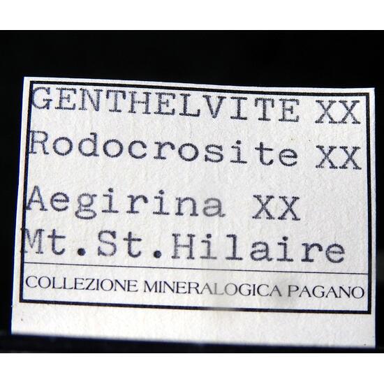 Genthelvite Rhodochrosite & Aegirine