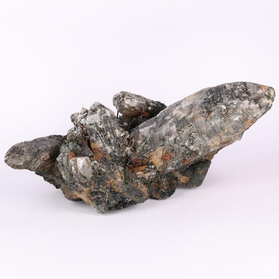 Goethite Psm Siderite On Quartz & Schorl