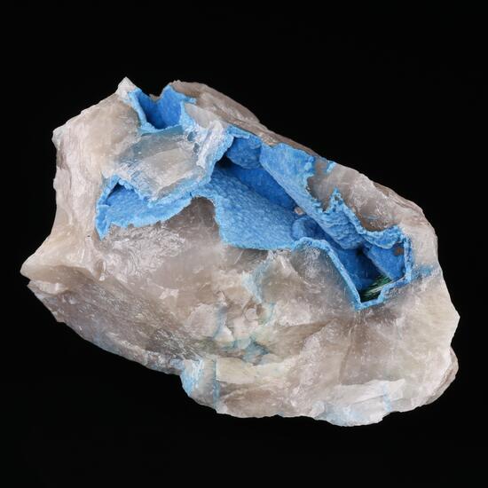 Malachite & Shattuckite On Quartz