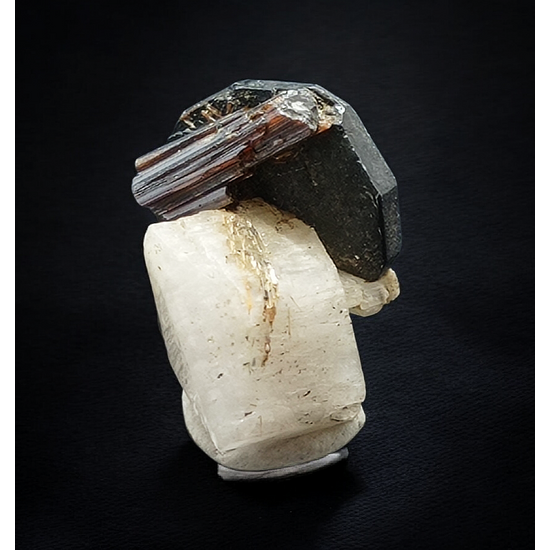 Iron Rose Rutile With Feldspar Group