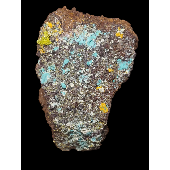 Johannite With Cuprosklodowskite & Zippeite