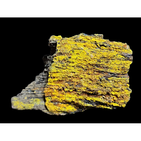 Natrozippeite & Natrojarosite On Uraninite Psm Wood
