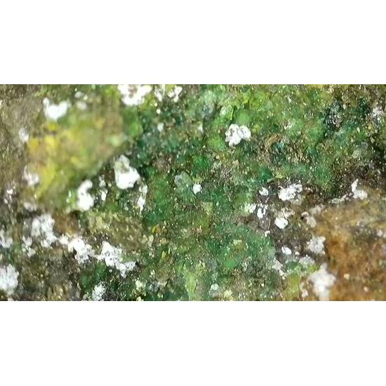 Zippeite With Andersonite On Uraninite & Pyrite