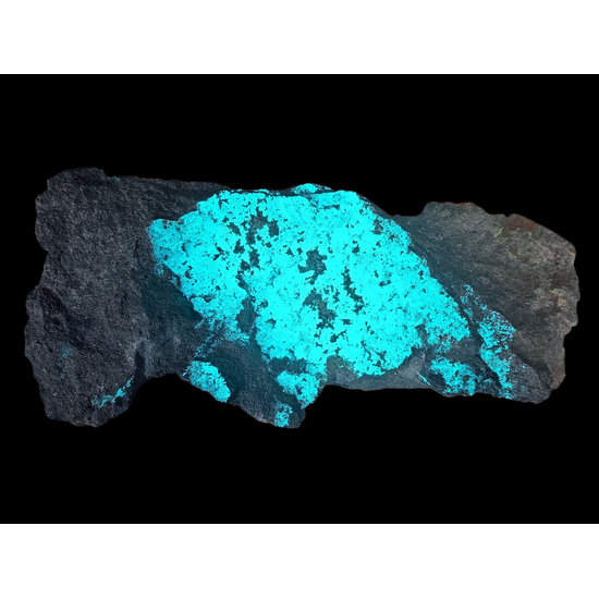 Andersonite On Uraninite In Sandstone With Pyrite