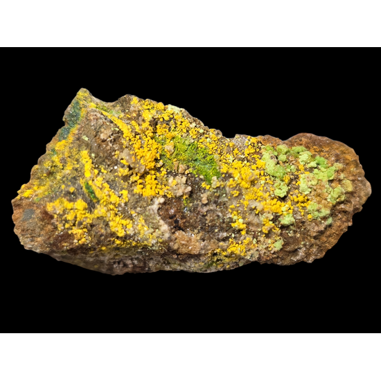 Natrozippeite With Natrochalcite & Johannite