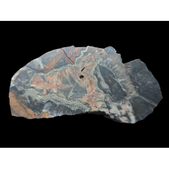 Uraninite With Pyrite Hematite & Quartz