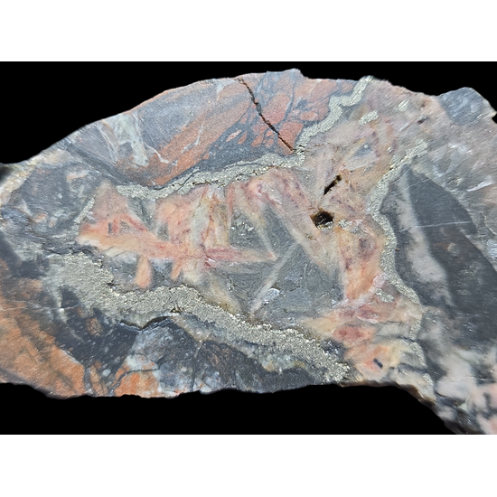 Uraninite With Pyrite Hematite & Quartz