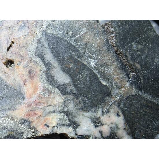 Uraninite With Pyrite Hematite & Quartz