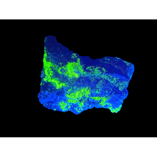 Johannite With Zippeite On Uraninite