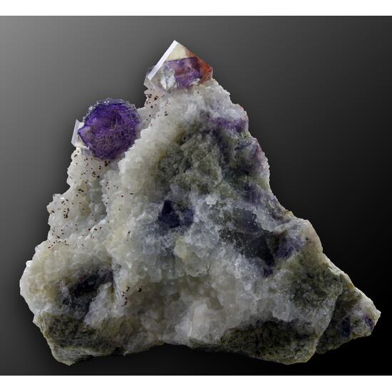 Fluorite On Quartz