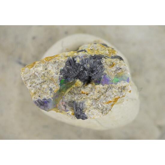 Stibnite In Precious Opal