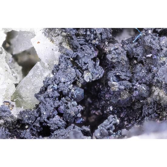 Sternbergite On Baryte & Quartz