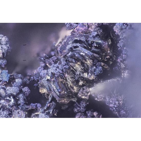 Sternbergite On Baryte & Quartz