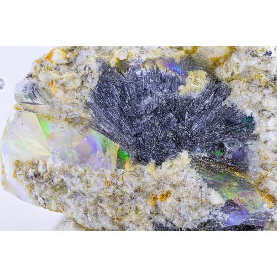 Stibnite & Opal